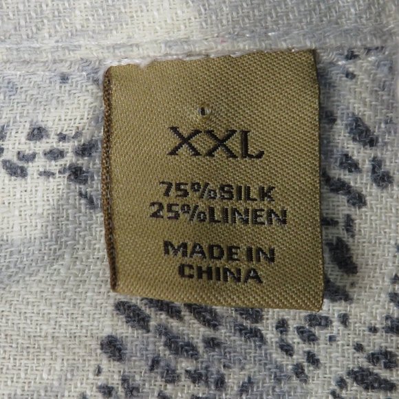 Tasso Elba* Men's Short Sleeve‎ Button Down Straight Hem Island Shirt~ Size XXL - Picture 4 of 11